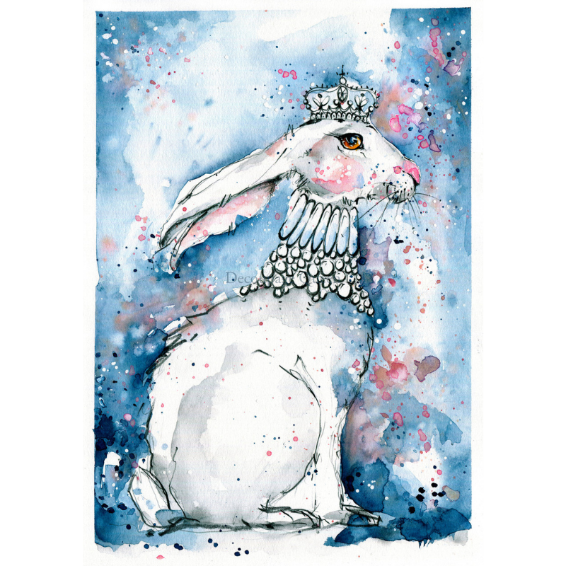 Augustus Blue A4 Rice Paper | Toni Burt
