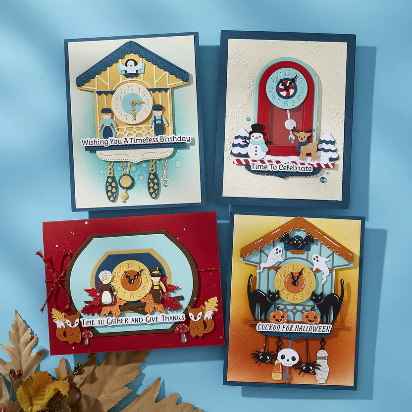 Chiming Christmas Etched Dies | Cuckoo Cottage