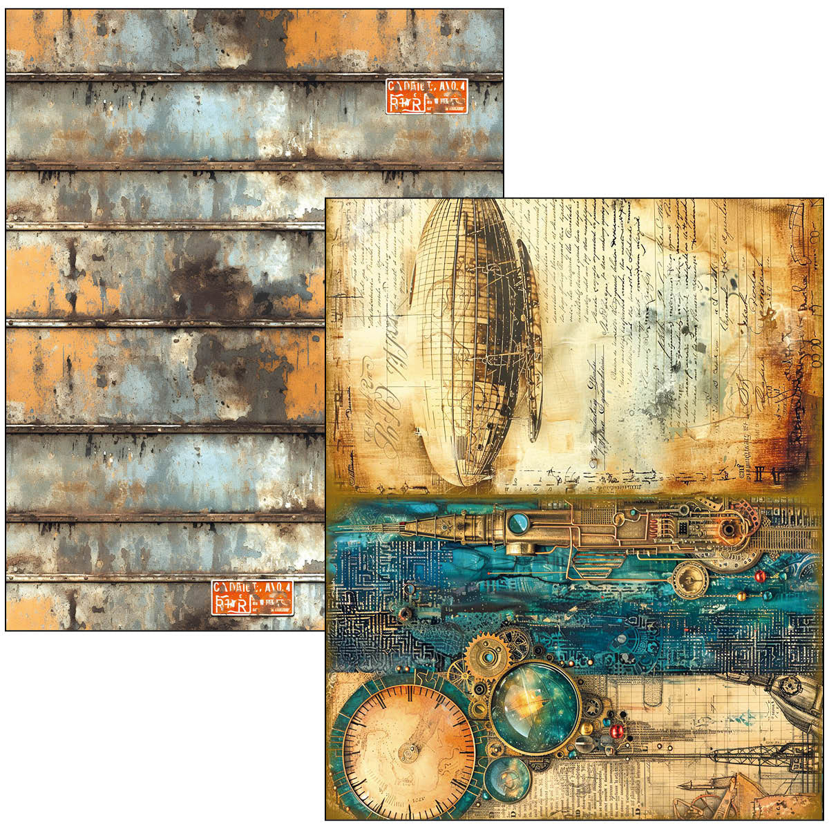 {back soon!} Past Time A4 Maxi Mixed Media Book