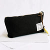 LUCY | SIGNATURE BLACK CANVAS ZIPPER POUCH