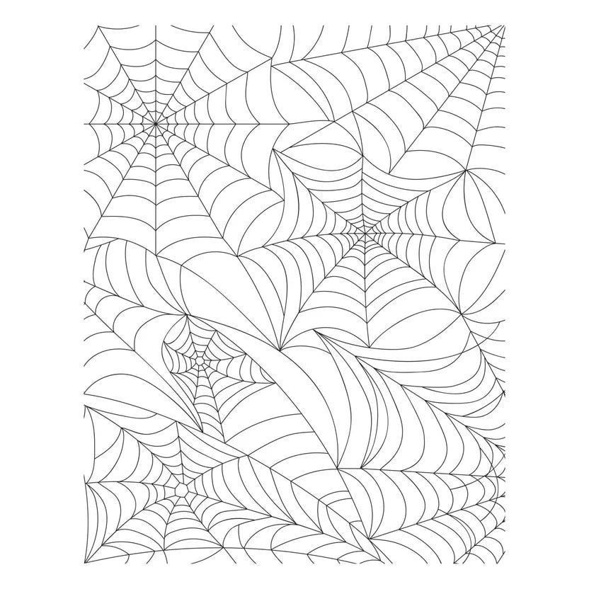 Spider Web Background Press Plate | BetterPress Halloween