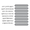Fancy Sentiment Strips Press Plate + Die Set
