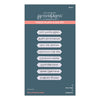 Fancy Sentiment Strips Press Plate + Die Set