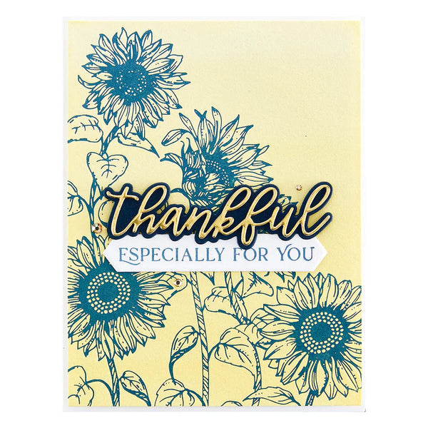 Fancy Sentiment Strips Press Plate + Die Set