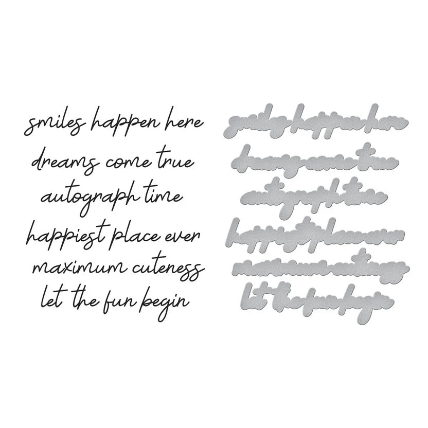Magic Sentiments Press Plate & Die Set | Storytelling Collection