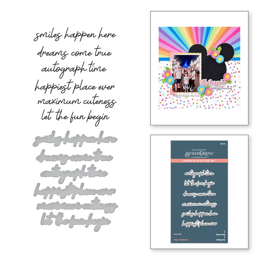 Magic Sentiments Press Plate & Die Set | Storytelling Collection