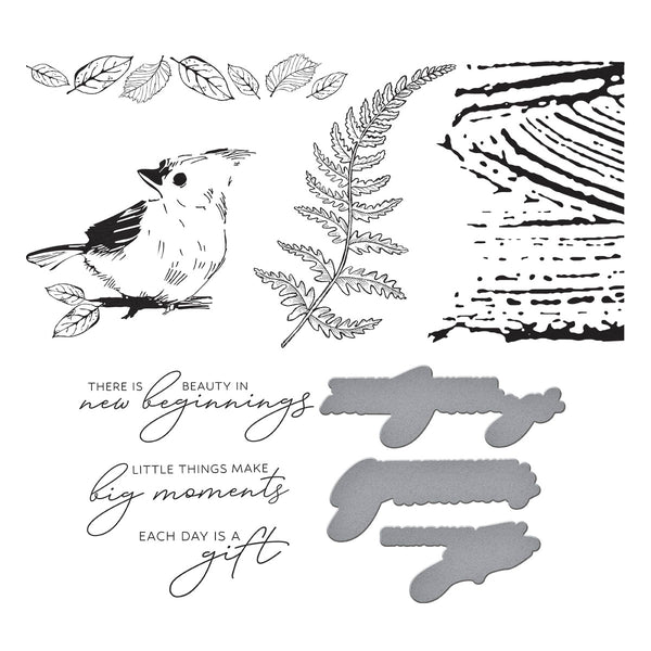 Woodland Tales Impressions Press Plate + Die Set {clearance}