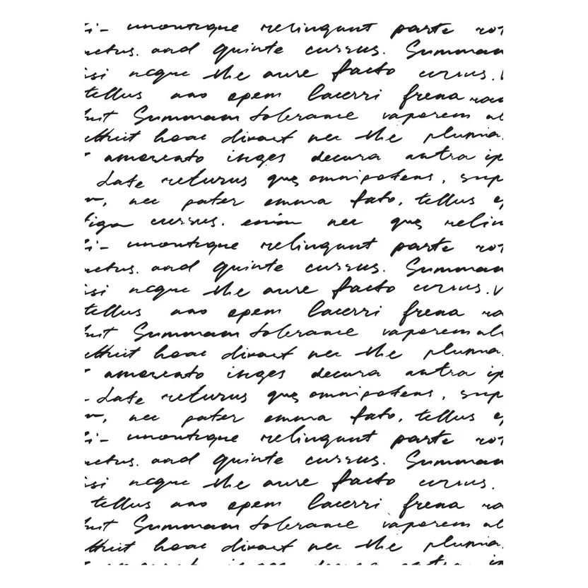Script Text Press Plate | Lisa Horton