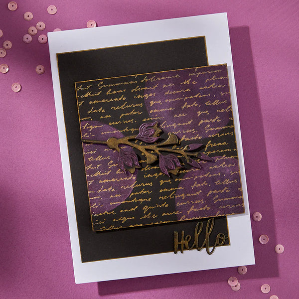 Script Text Press Plate | Lisa Horton