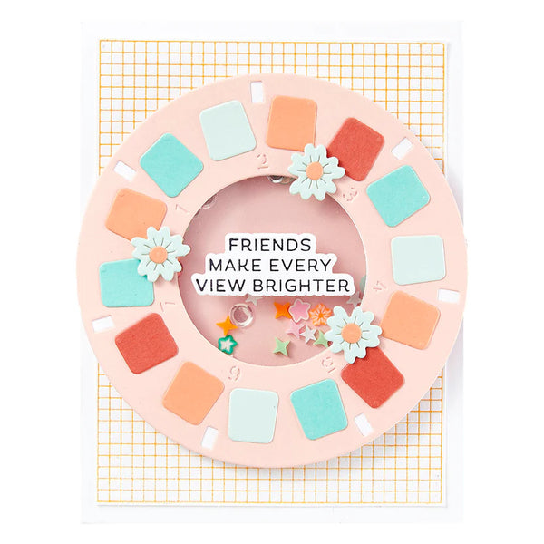 Reel Color Sentiments Press Plate + Die Set | Take Note Collection