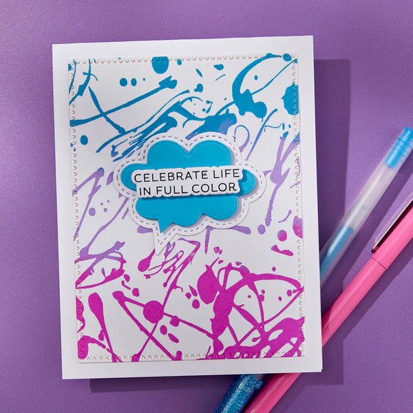 Memo Splatter Press Plate | Take Note Collection