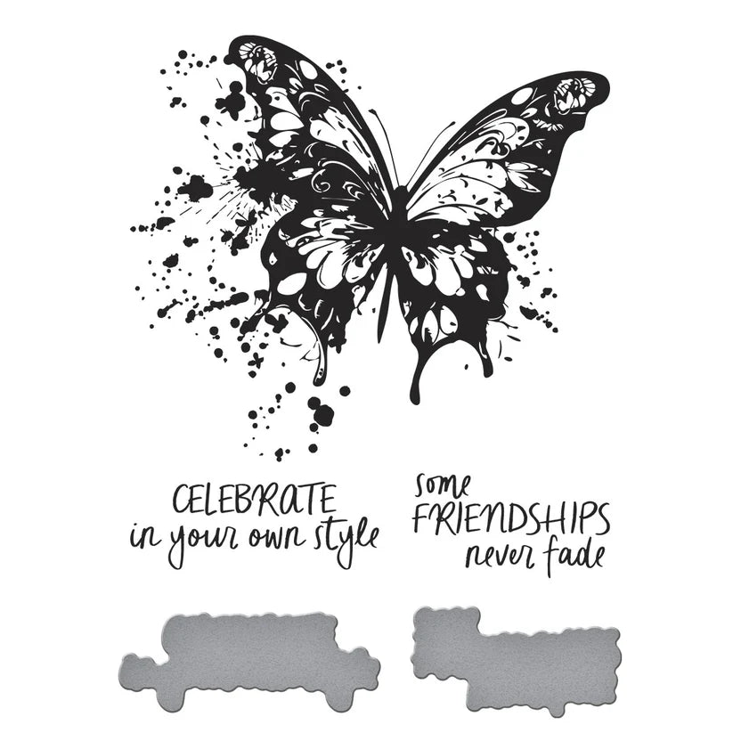 Butterfly Splatter Press Plate + Die Set | Beautifully Imperfect