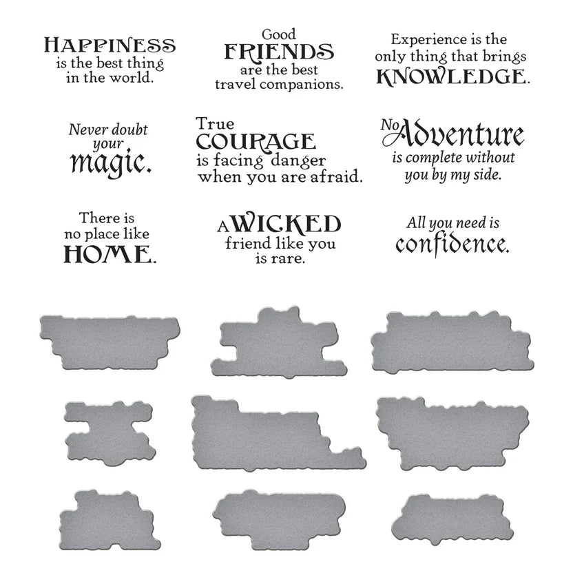 Wonder of Oz Sentiments BetterPress Plate + Die Set | Graphic 45