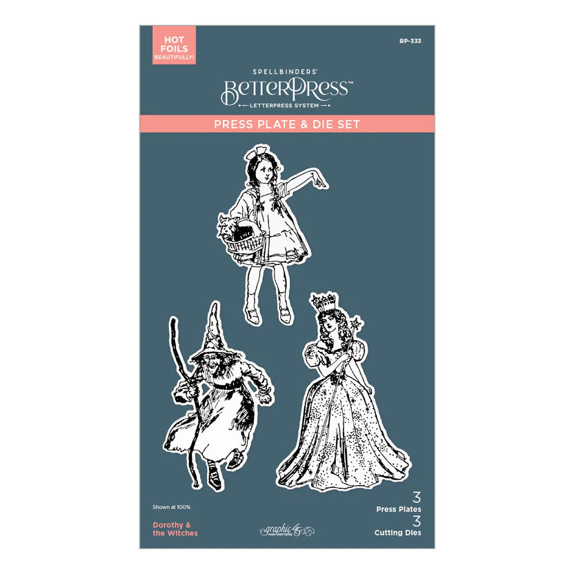 Dorothy & the Witches BetterPress Plate + Die Set | Graphic 45's Wonder of Oz