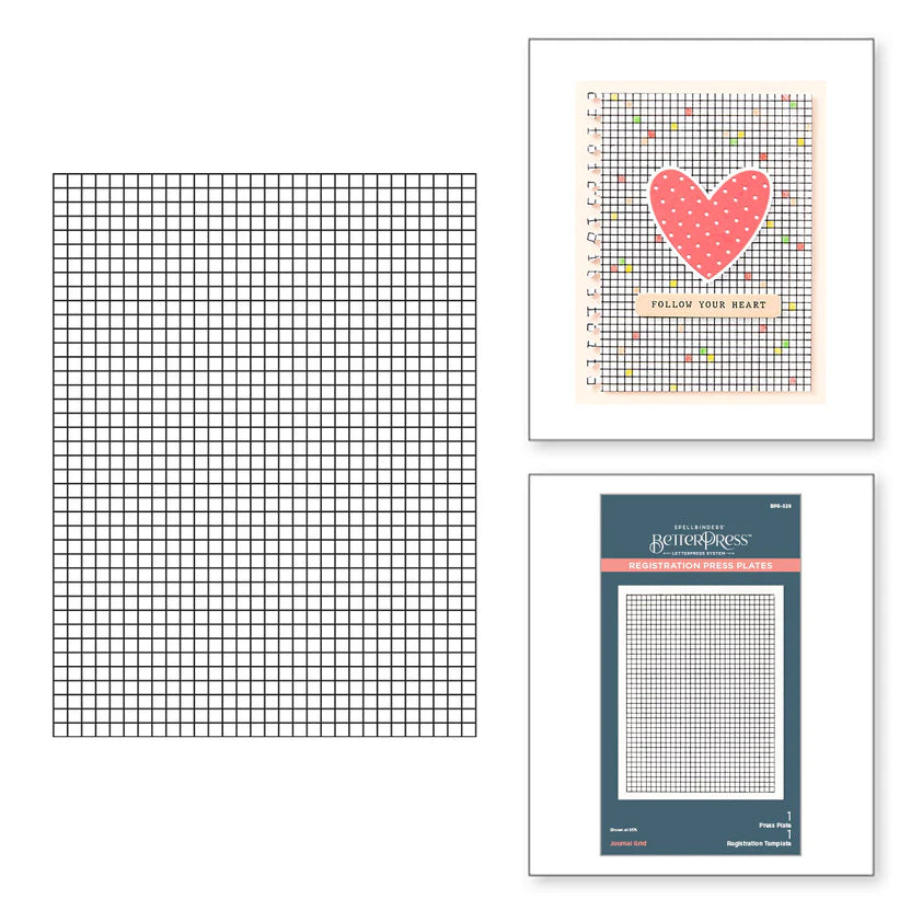 Journal Grid Registration Press Plates | Take Note Collection