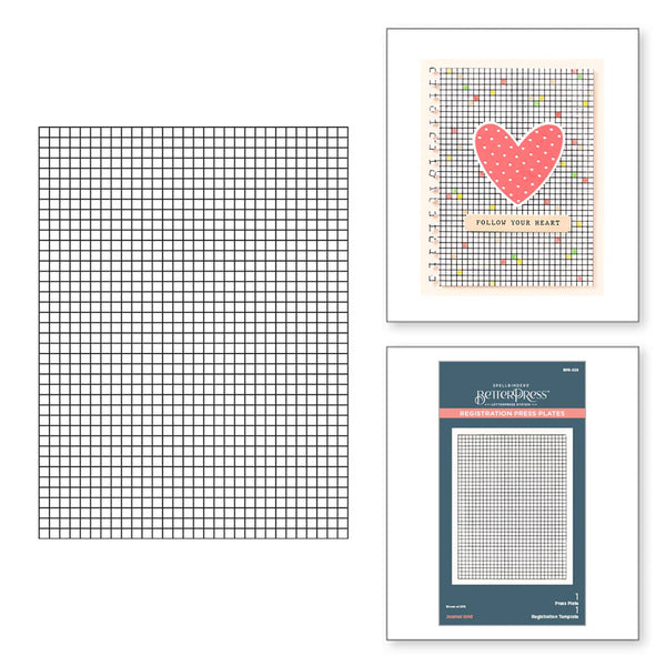 Journal Grid Registration Press Plates | Take Note Collection