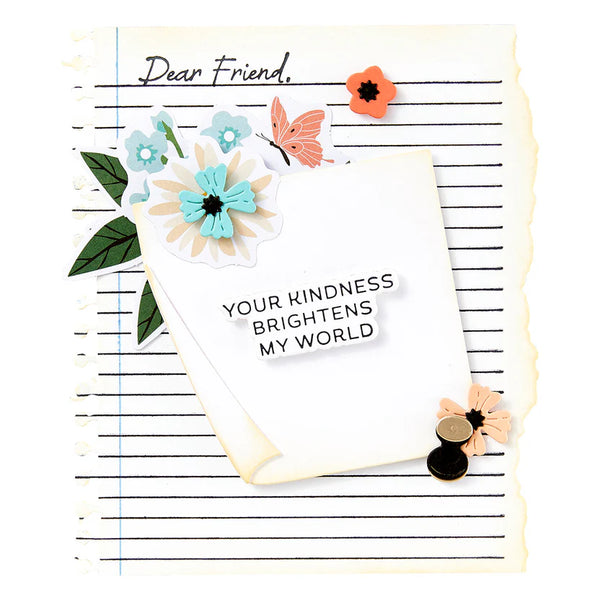 Torn Paper Edges Etched Die Set | Take Note Collection