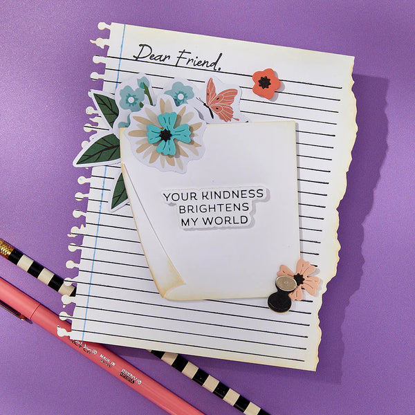 Reel Color Sentiments Press Plate + Die Set | Take Note Collection