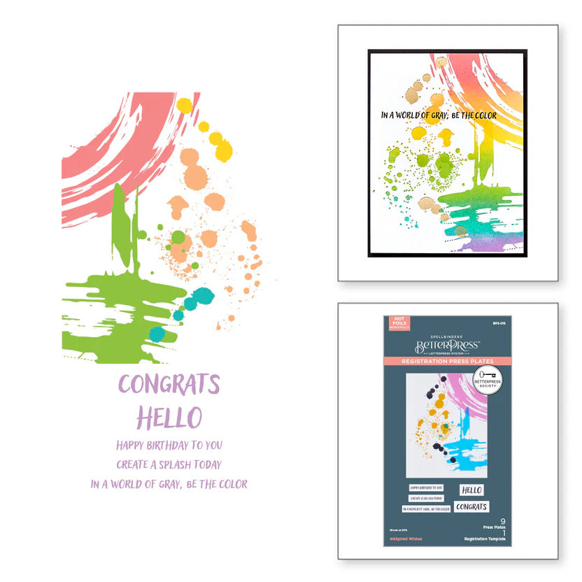 Inkspired Wishes Press Plates | Betterpress Society April 2025