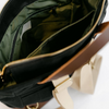 Baker Signature Black Canvas + Brown Leather Backpack {clearance}