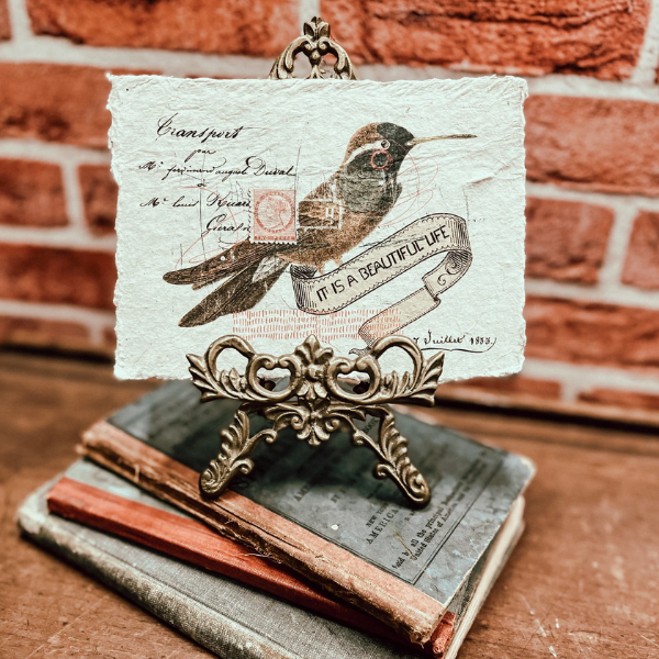 Mini Art Print on Handmade Paper {multiple designs}