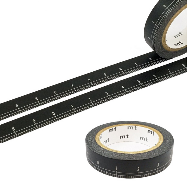 Black Ruler Washi Tape