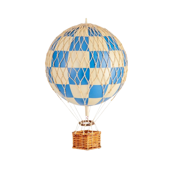 Check Bleu Mini Hot Air Balloon