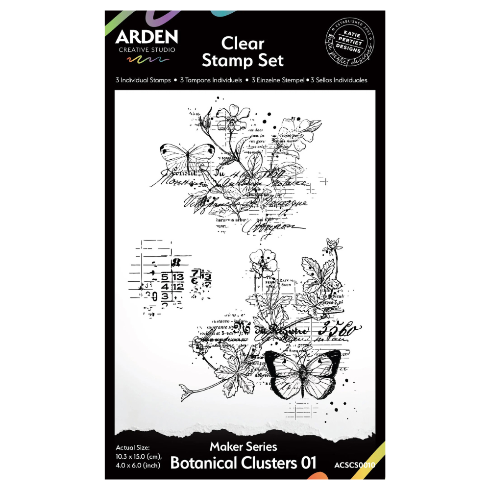 Botanical Clusters 01 4x6 Clear Stamp Set | Maker Series