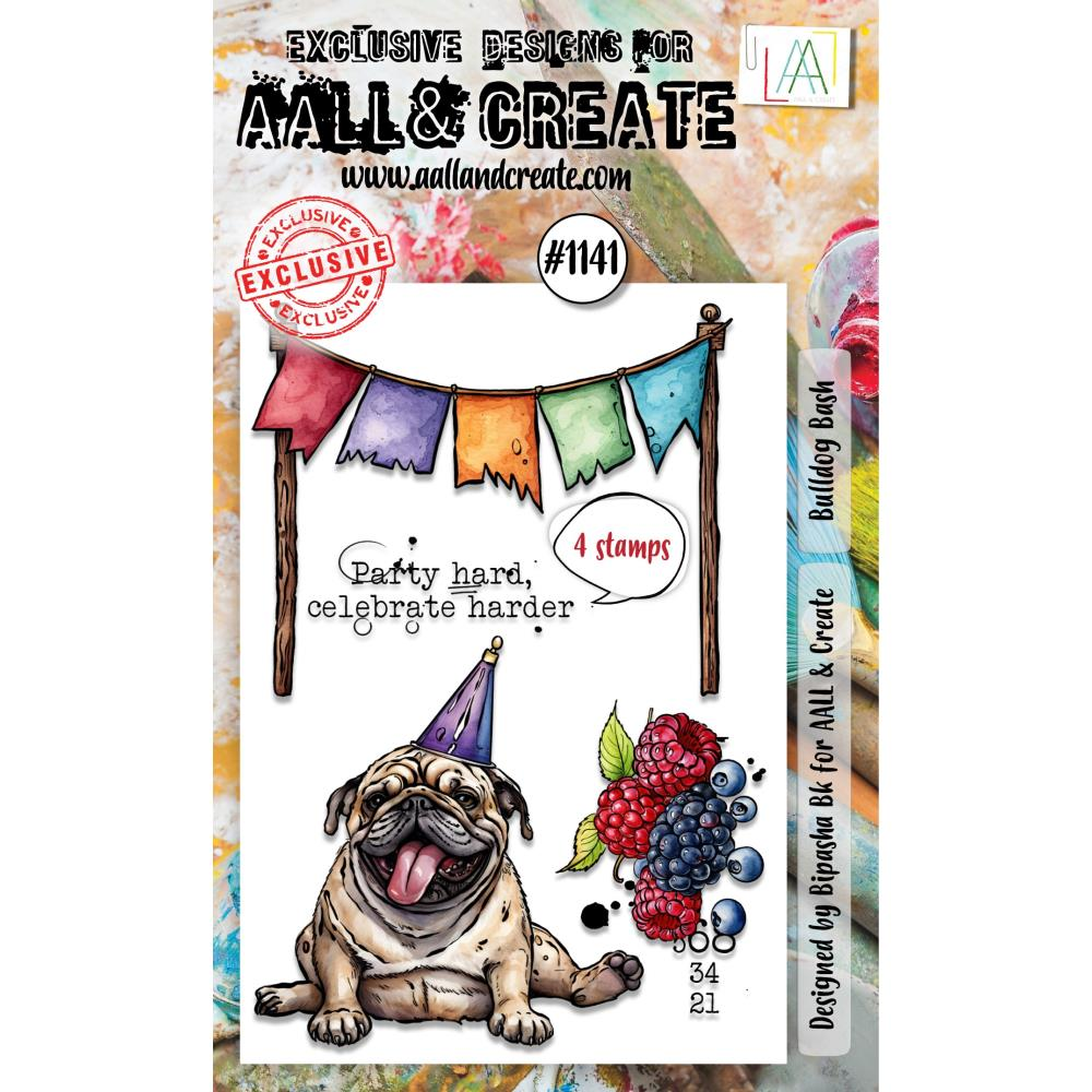 Bulldog Bash A6 Clear Stamp Set No. 1141 {clearance}