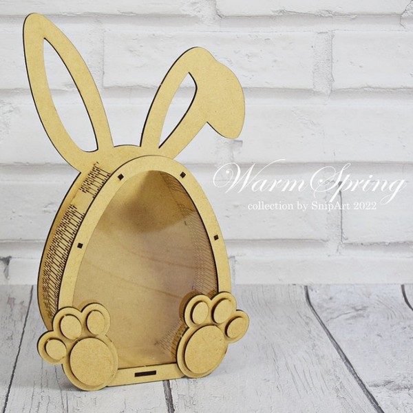 Warm Spring Egg Bunny HDF Box