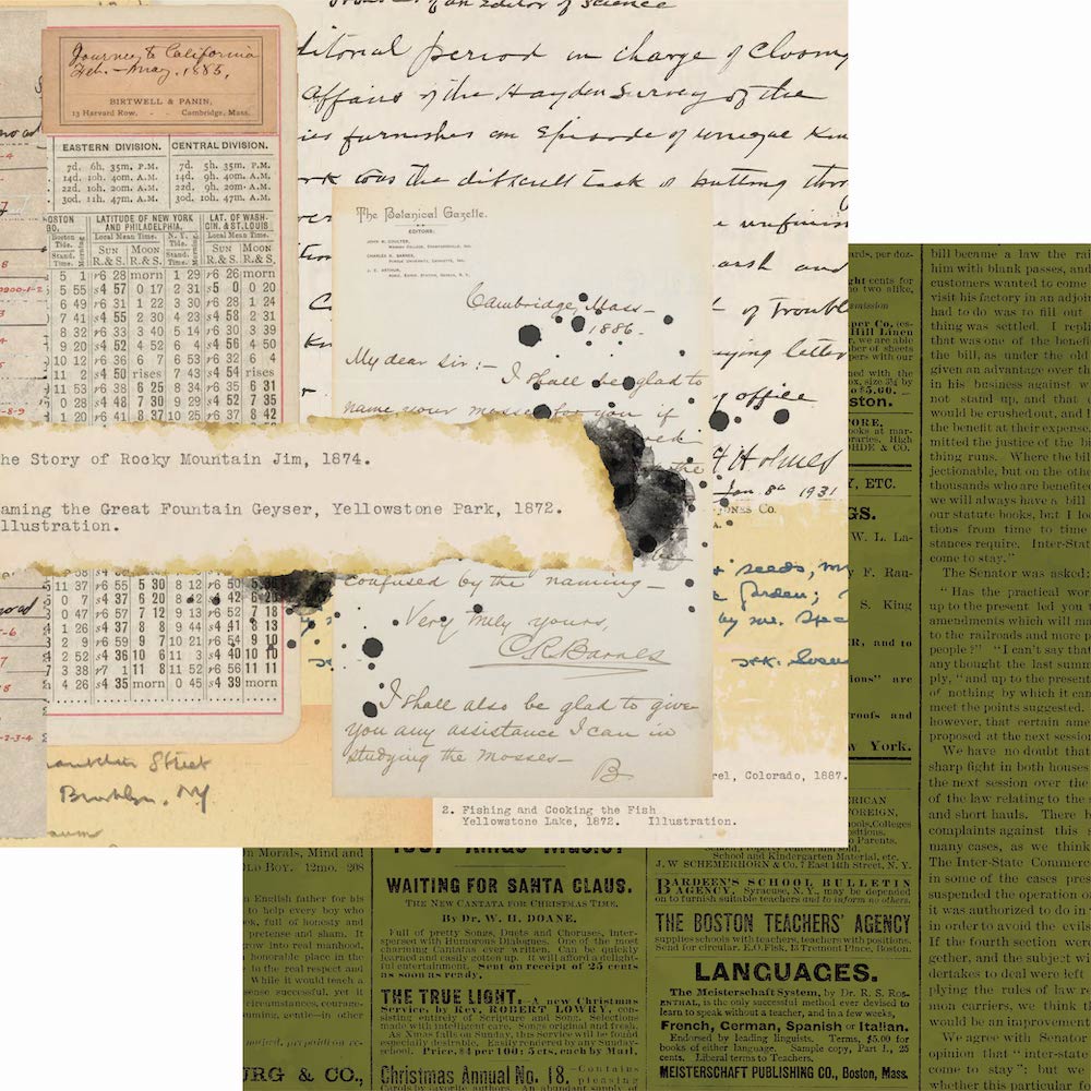 Christmas Field Notes 12x12 Paper Pack