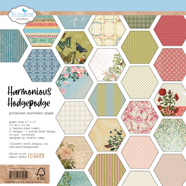 Harmonious Hodgepodge 12x12 Patterned Cardstock