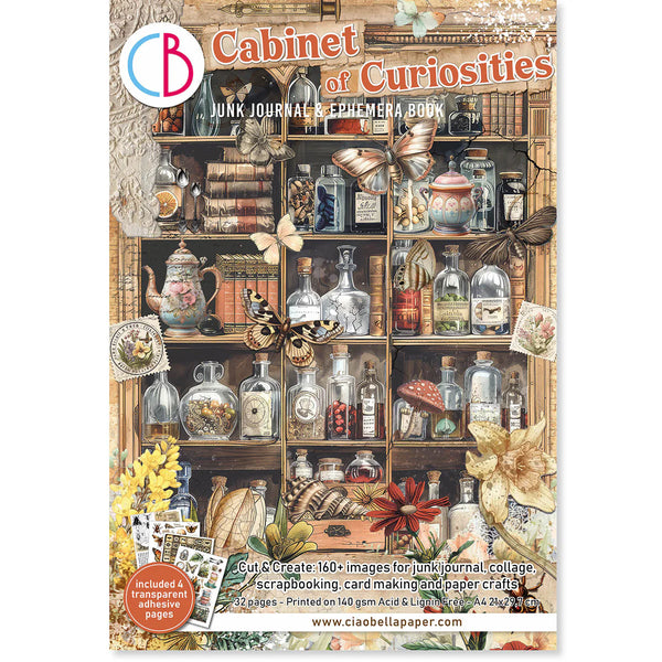 {back soon!} Cabinet of Curiosities Junk Journal + Ephemera Book