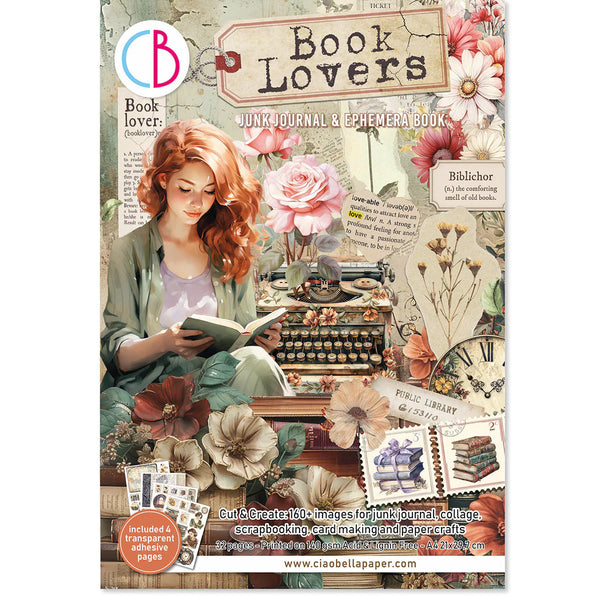 {back soon!} Book Lovers Junk Journal + Ephemera Book