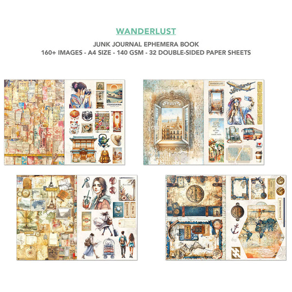 {back soon!} Book Lovers Junk Journal + Ephemera Book