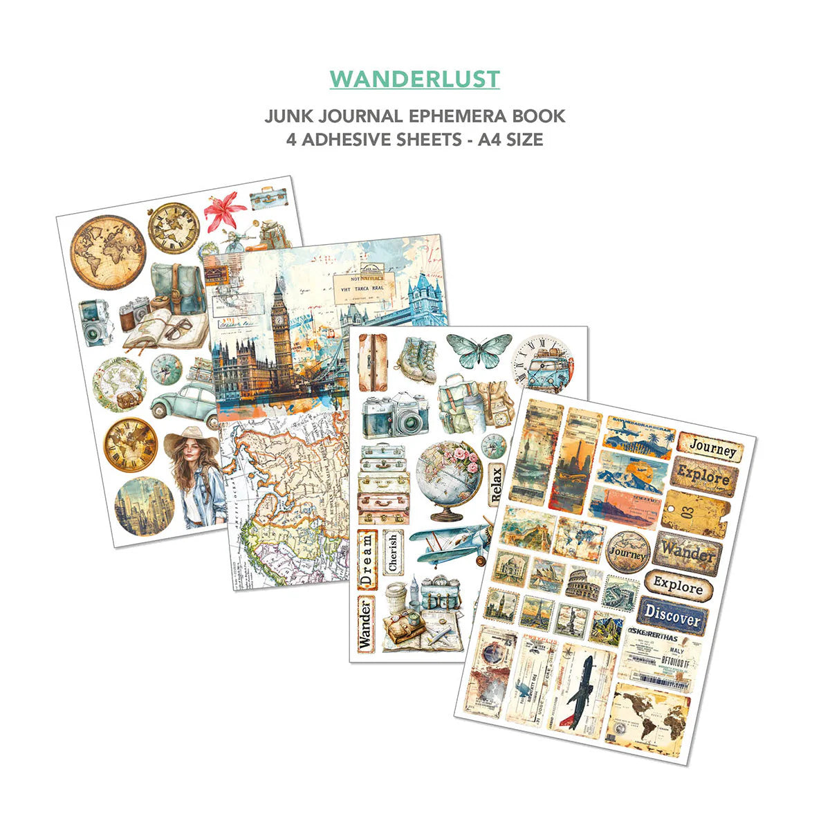 {back soon!} Book Lovers Junk Journal + Ephemera Book