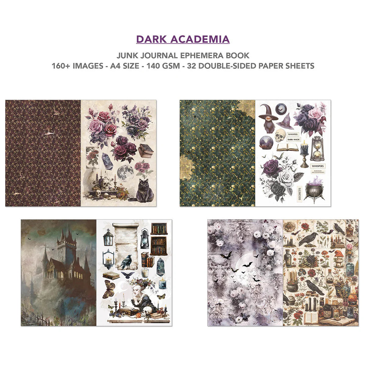 {coming soon!} Dark Academia A4 Junk Journal Ephemera Book