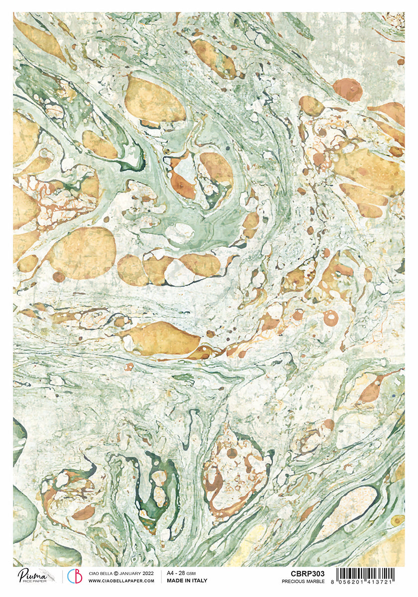 Precious Marble A4 Rice Paper
