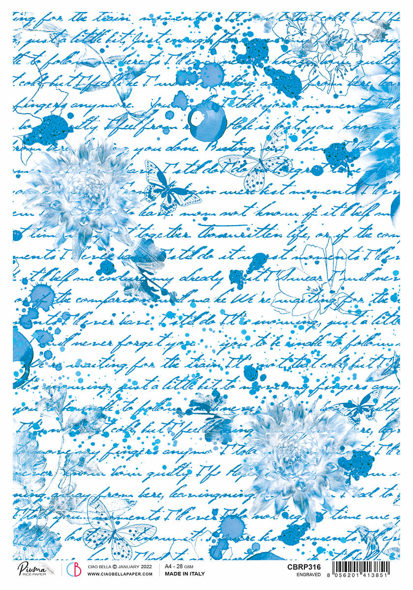 Engraved A4 Rice Paper