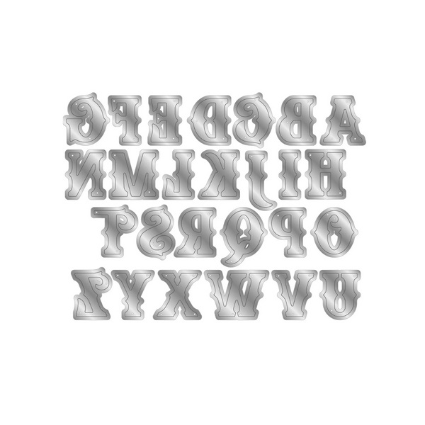 Carnival Alphabet Metal Die Set | Vintage Carnival