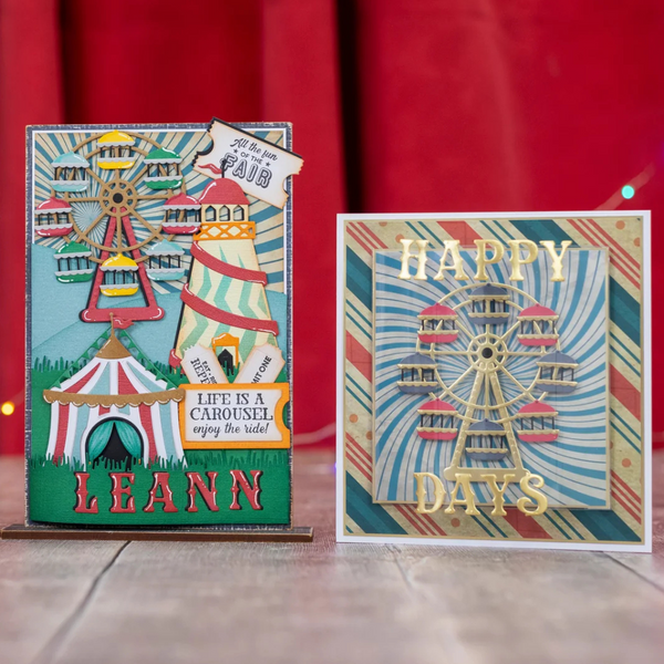 Helter Skelter Metal Die Set | Vintage Carnival
