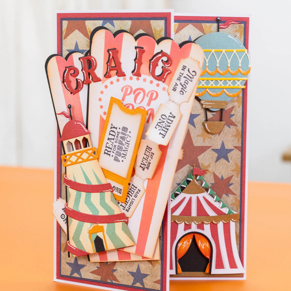 Ticket Fun Stamp + Die Set | Vintage Carnival