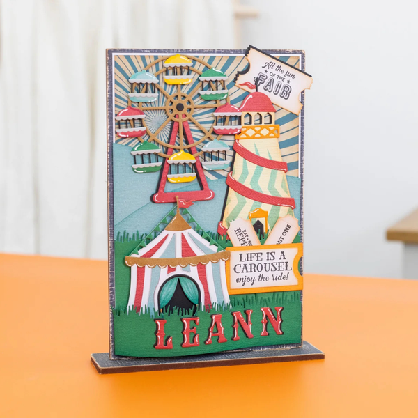 Ticket Fun Stamp + Die Set | Vintage Carnival