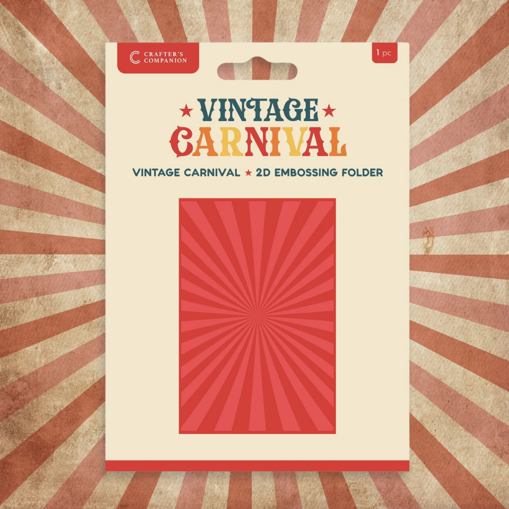 Vintage Carnival 2D 4x6 Embossing Folder