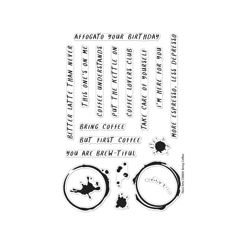 Bring Coffee Clear Stamp Set