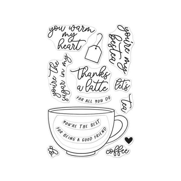 Coffee or Tea Stamp + Cut Set
