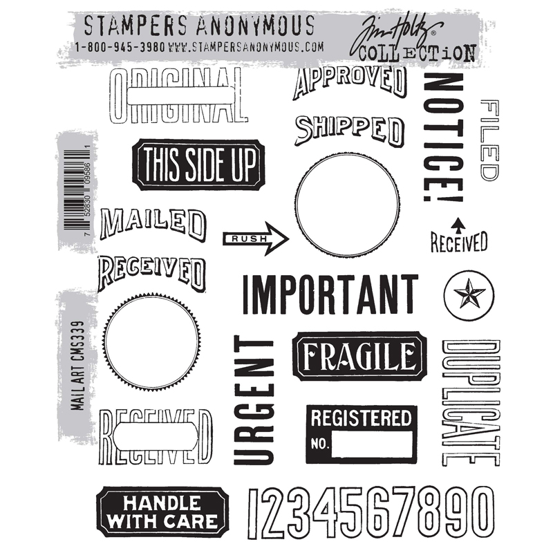 Mail Art Cling Stamp Set | Tim Holtz