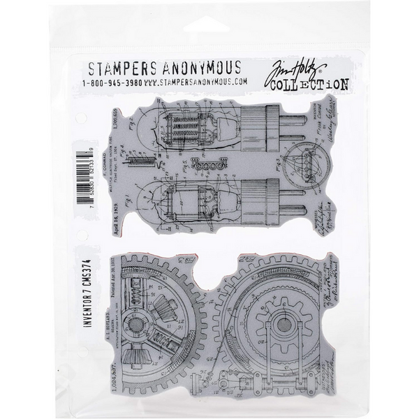 Inventor 7 Cling Stamp Set | Tim Holtz