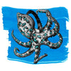 Encre de poulpe aux anneaux bleus