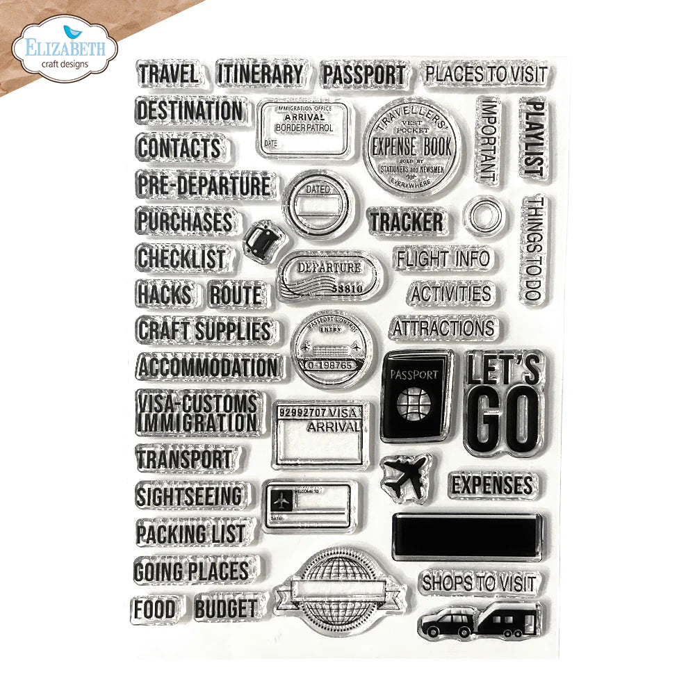 Travel Journal Clear Stamp Set | Planner Essentials